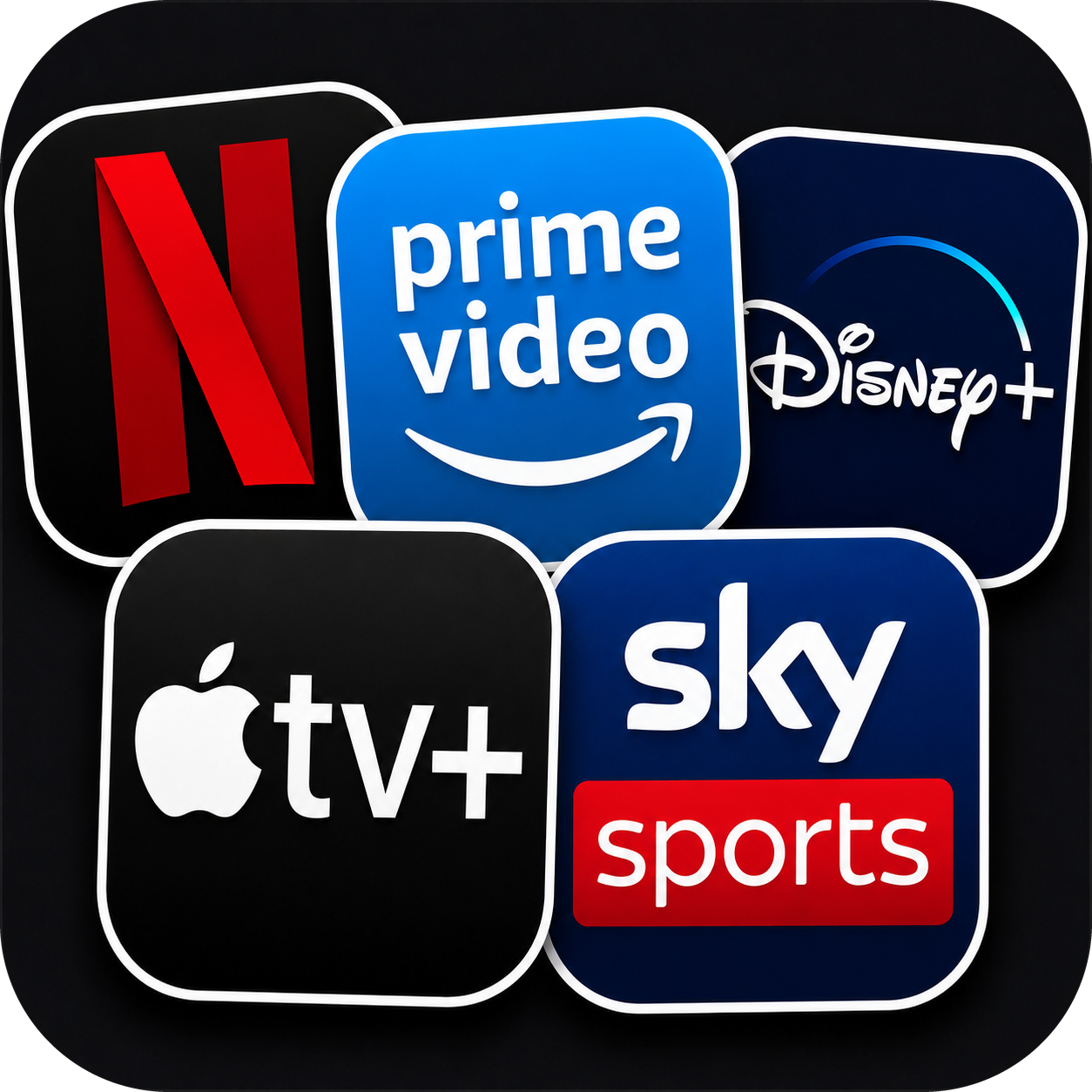 Netflix, Prime Video, Disney+, Apple TV+ och Sky — allt i en app